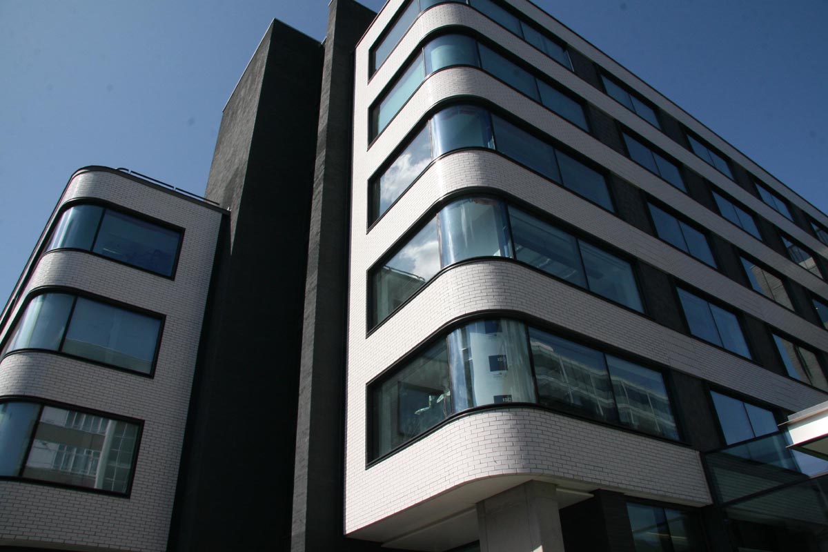 160 Old Street London with Ibstock glazed bricks